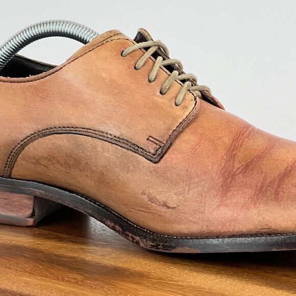 Mens Cole‎ Haan Williams Brown Leather Plain Toe Oxford Dress Shoes Size 10.5 M main image 6